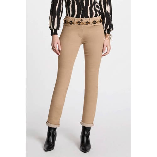 Morgan slim regular waist broek camel afbeelding