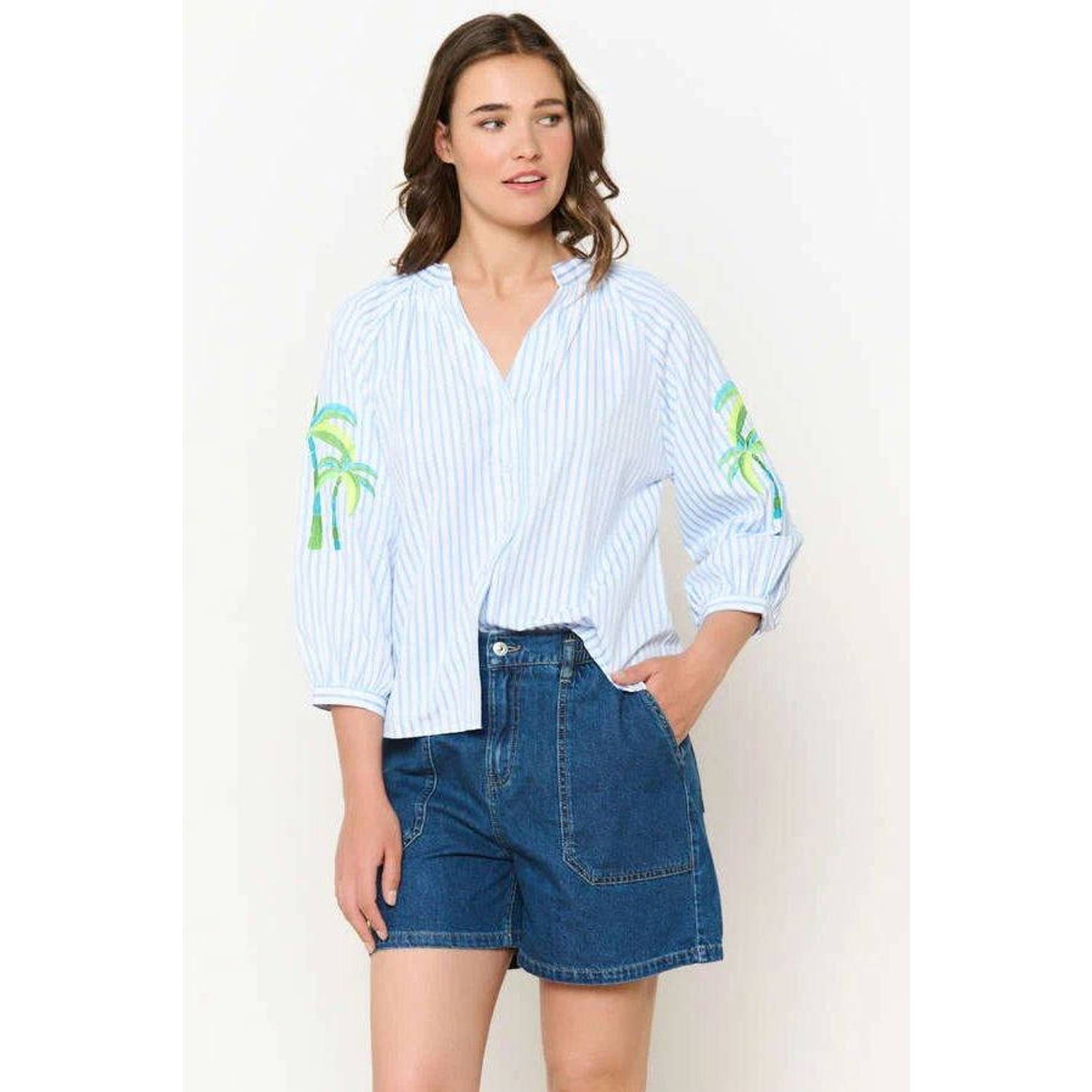 LOLALIZA blouse lichtblauw