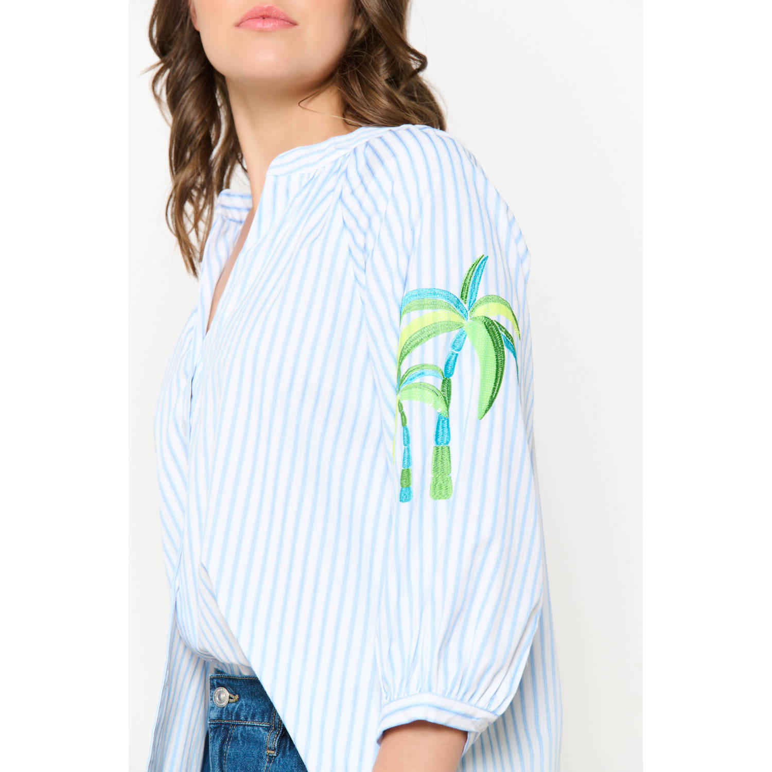 LOLALIZA blouse lichtblauw
