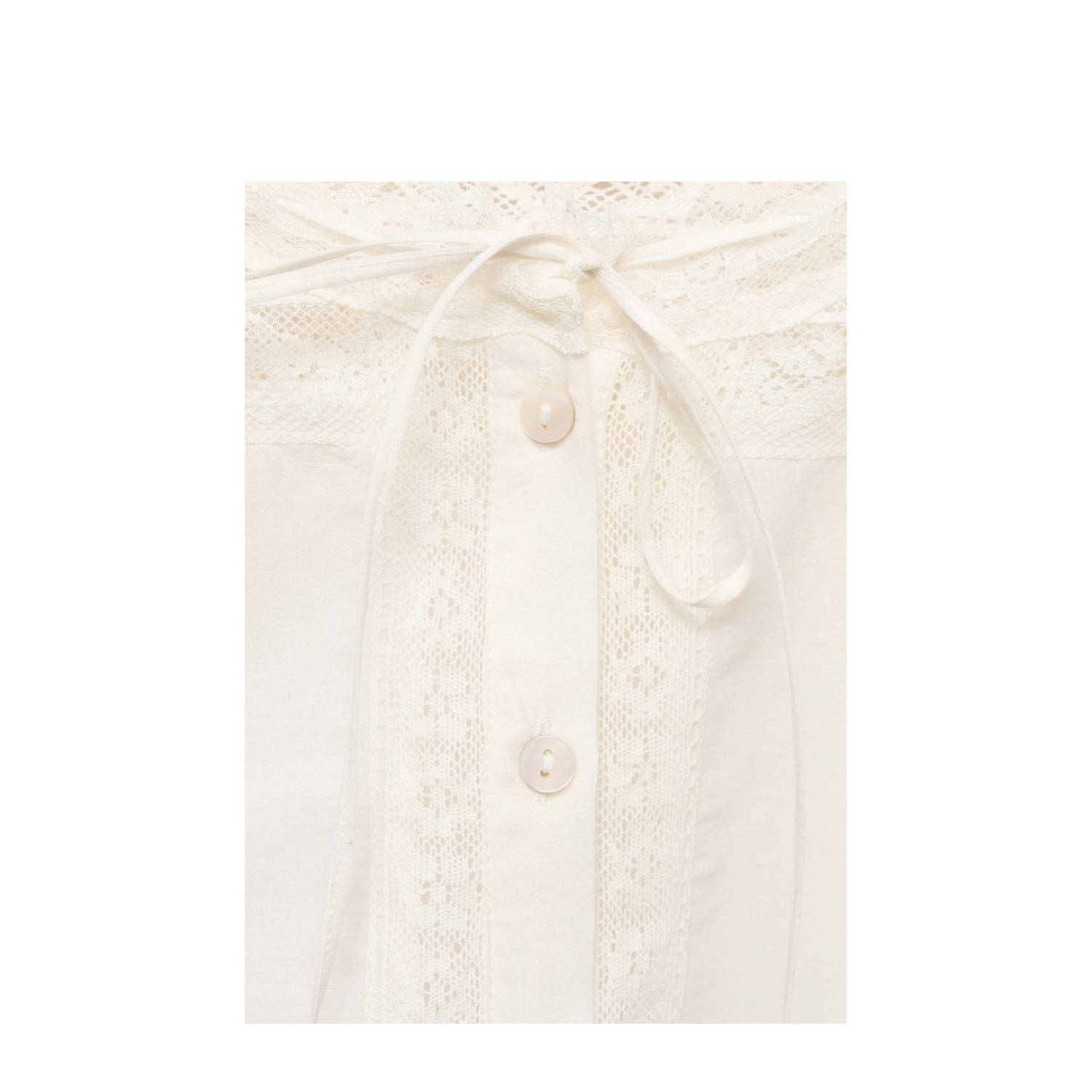 Mango blouse ecru broderie