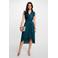 Morgan midi jurk petrol