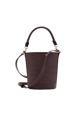  crossbody tas donkerbruin