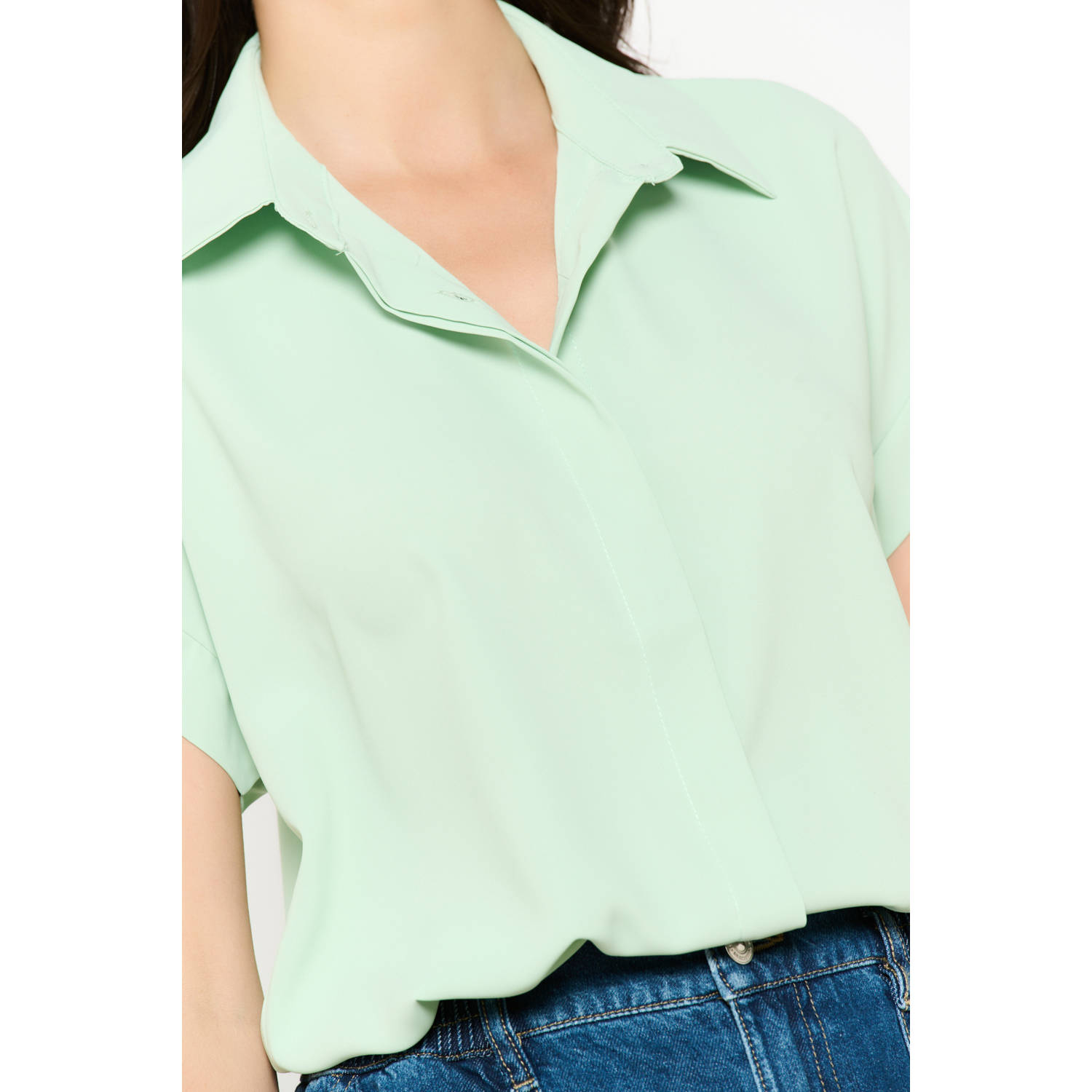 LOLALIZA blouse mintgroen