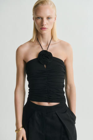cropped top zwart