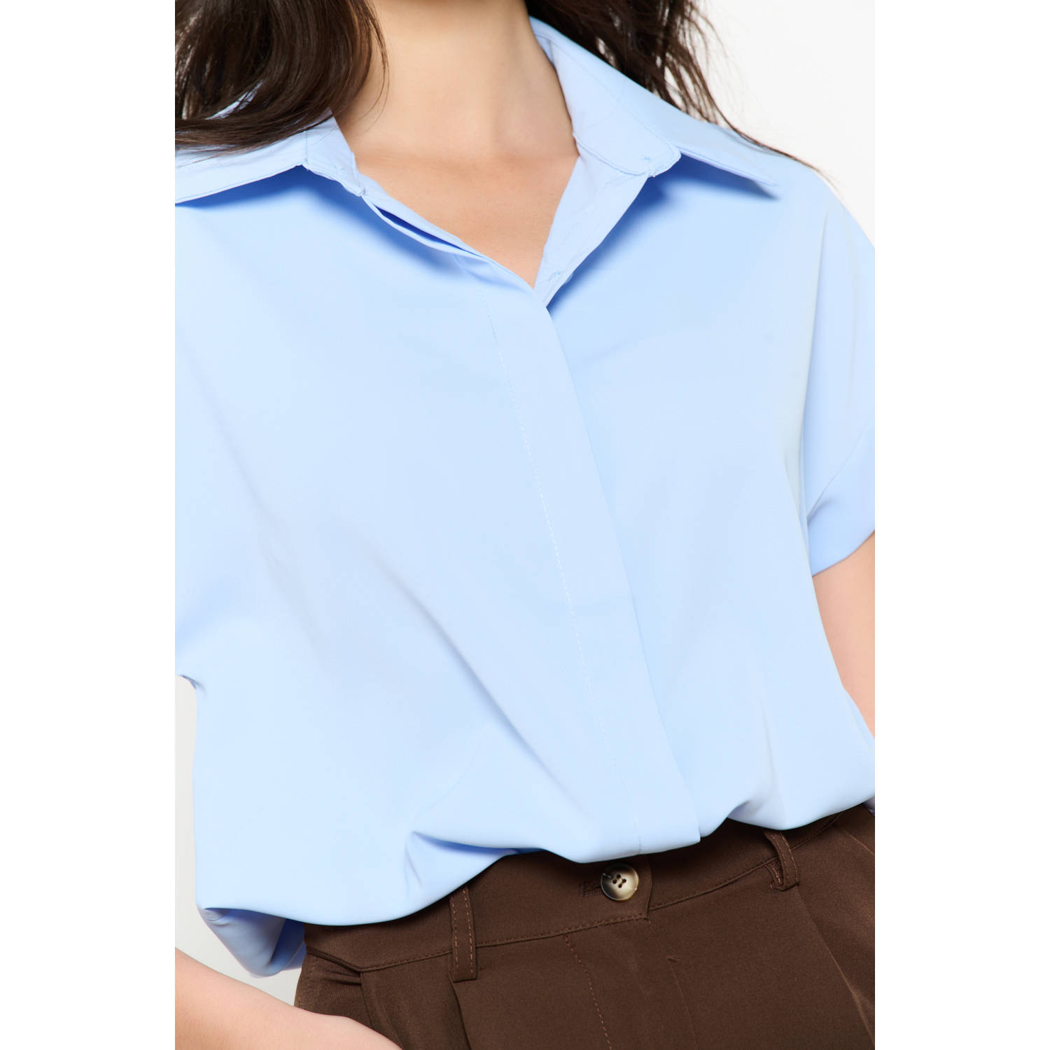 LOLALIZA blouse lichtblauw
