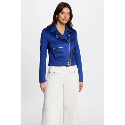 Morgan suede bikerjack afbeelding