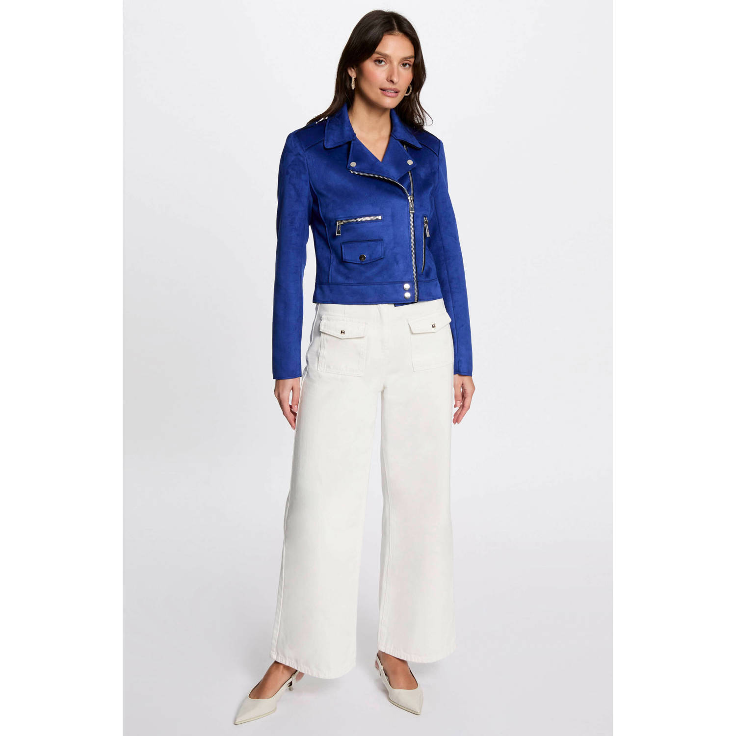 Morgan suede bikerjack