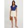 Morgan top met glitter blauw