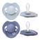 Difrax LOVI Difrax LOVI Dynamische Fopspeen Prime - 0 tot 6 Maanden - Lichtblauw & Navy - 2 st.