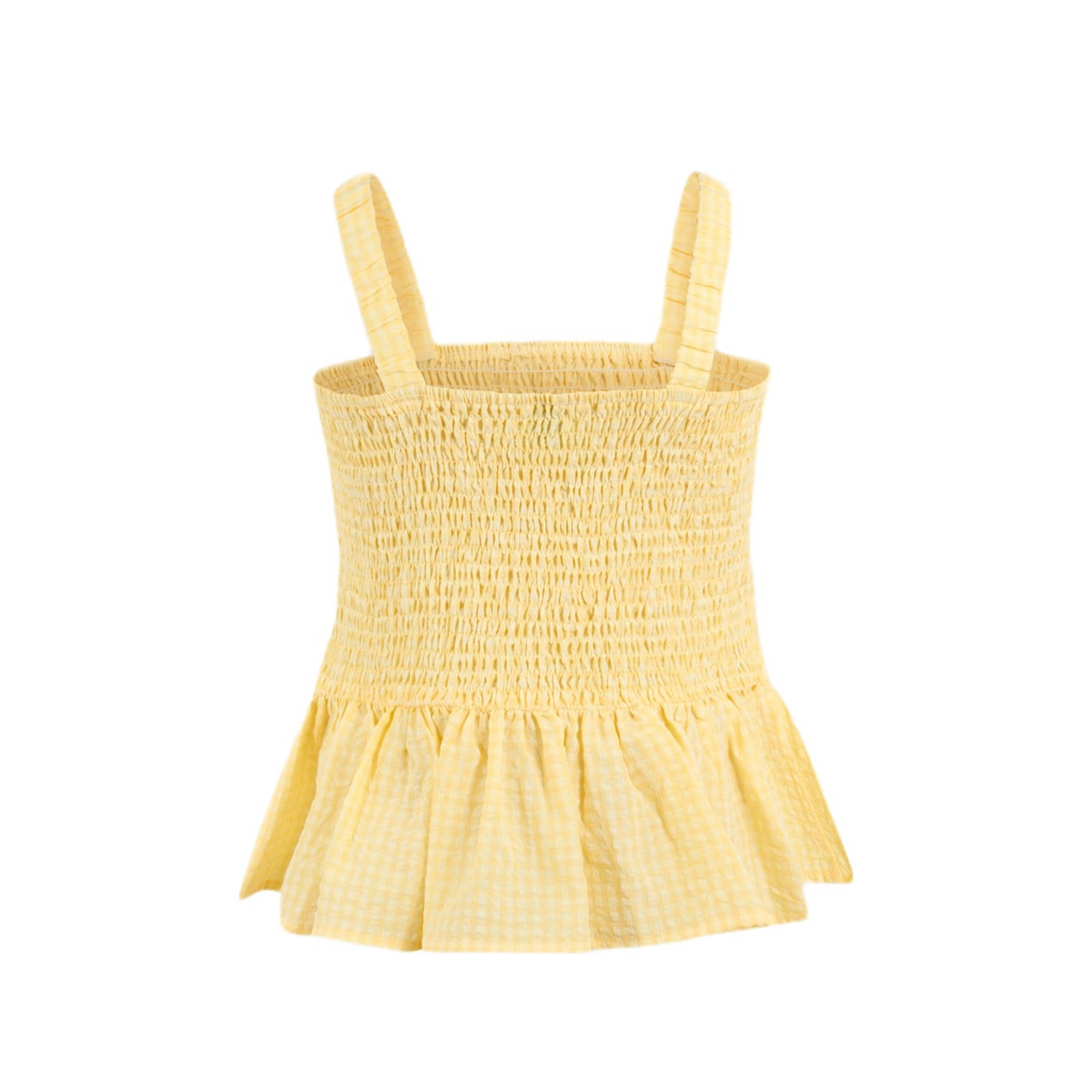 Shoeby mouwloze top lichtgeel