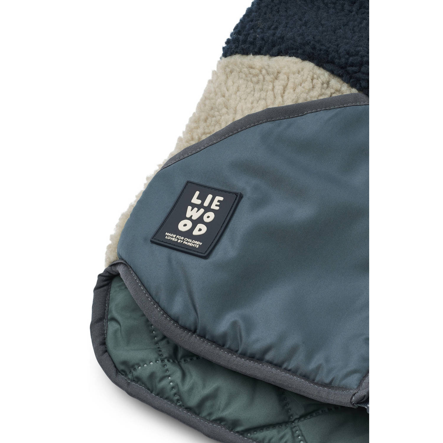 Liewood teddy reversible jas blauw