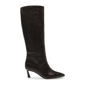 Lavan leren laarzen met crocoprint bruin