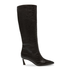 Lavan leren laarzen met crocoprint bruin