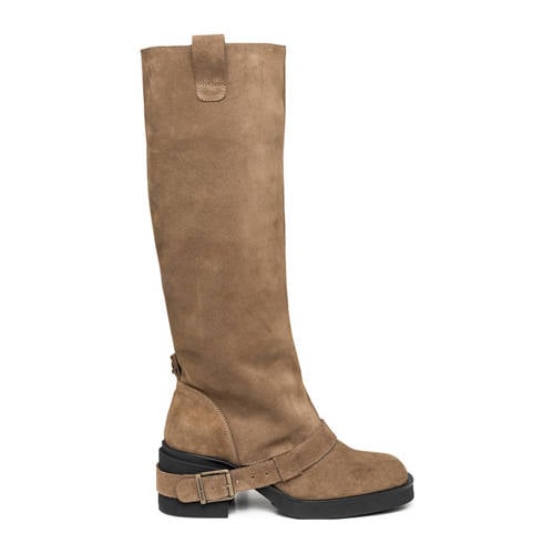 Steve Madden Aletta suède hoge laarzen taupe afbeelding