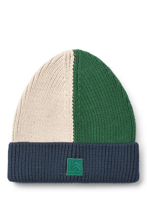 muts Ezra blauw/groen/ecru