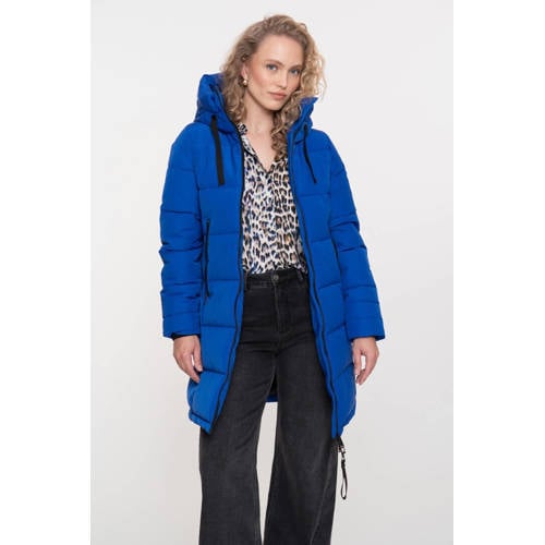 Geisha gewatteerde jas blauw afbeelding
