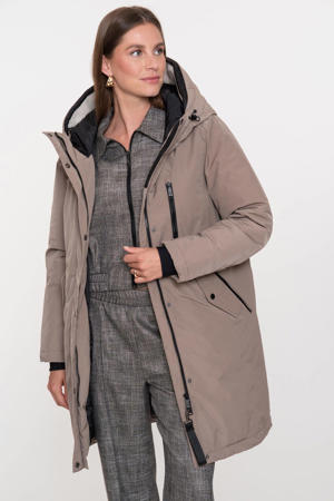 winterjas beige