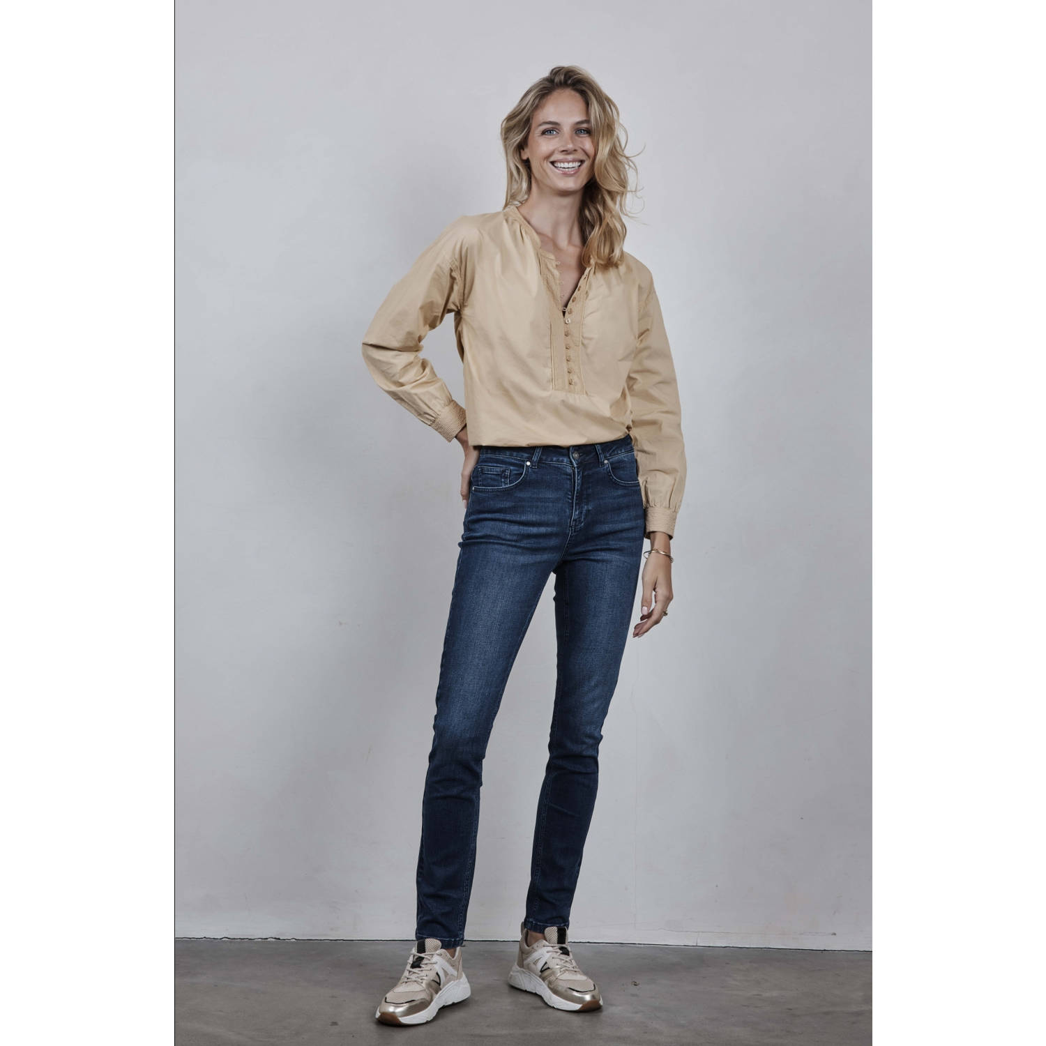 Didi high waist dark blue denim