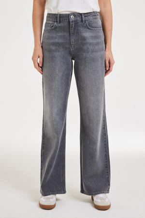wide leg jeans grey denim