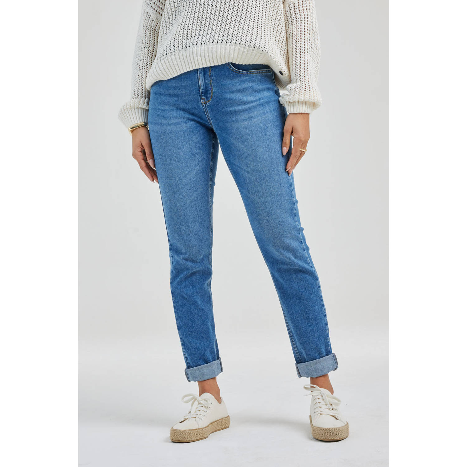 Didi high waist medium blue denim