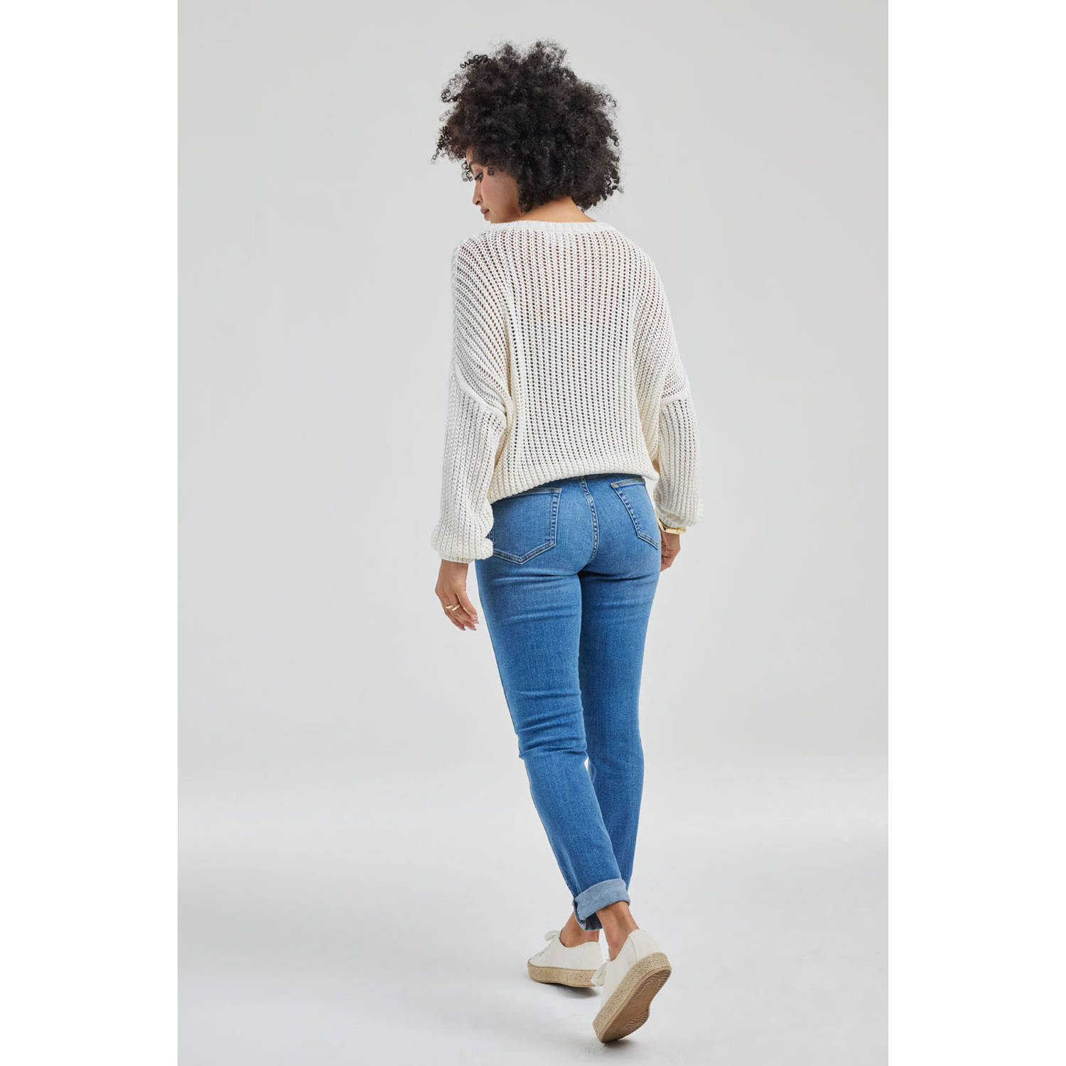 Didi high waist medium blue denim