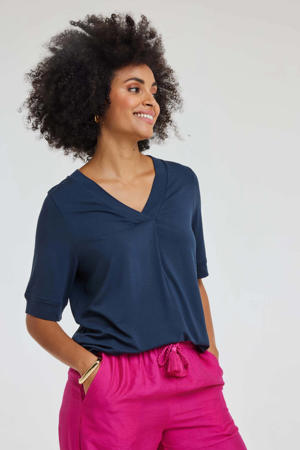 T-shirt donkerblauw