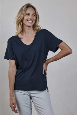 T-shirt donkerblauw