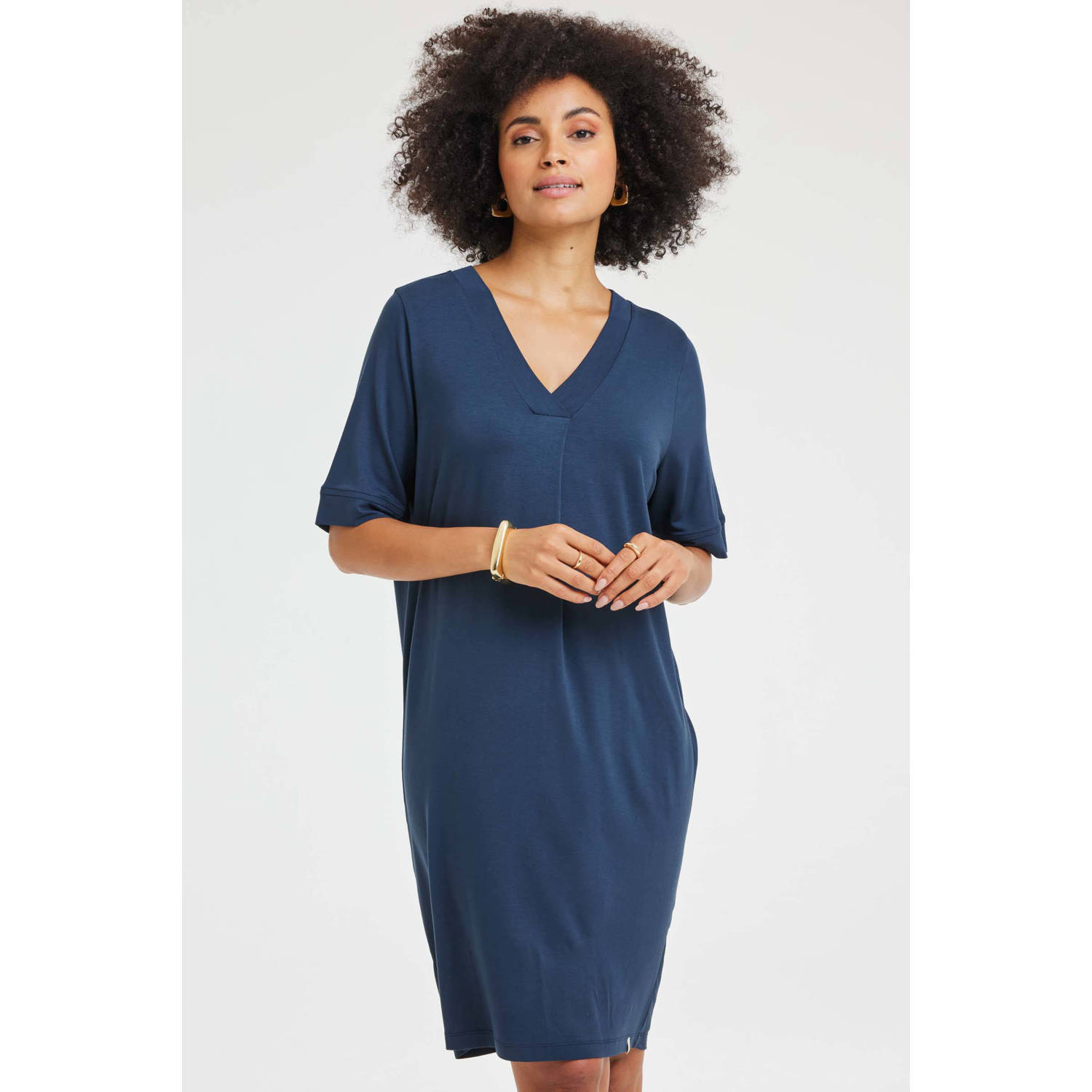 Didi jurk donkerblauw