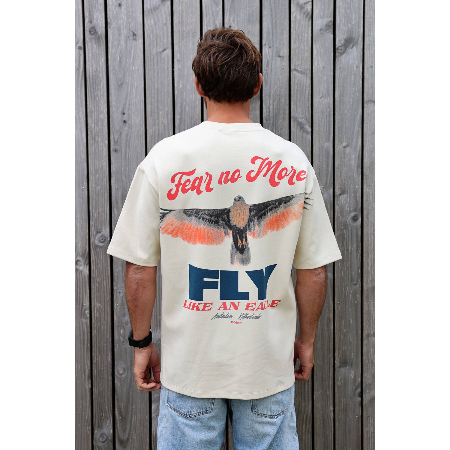 Kultivate oversized T-shirt beige