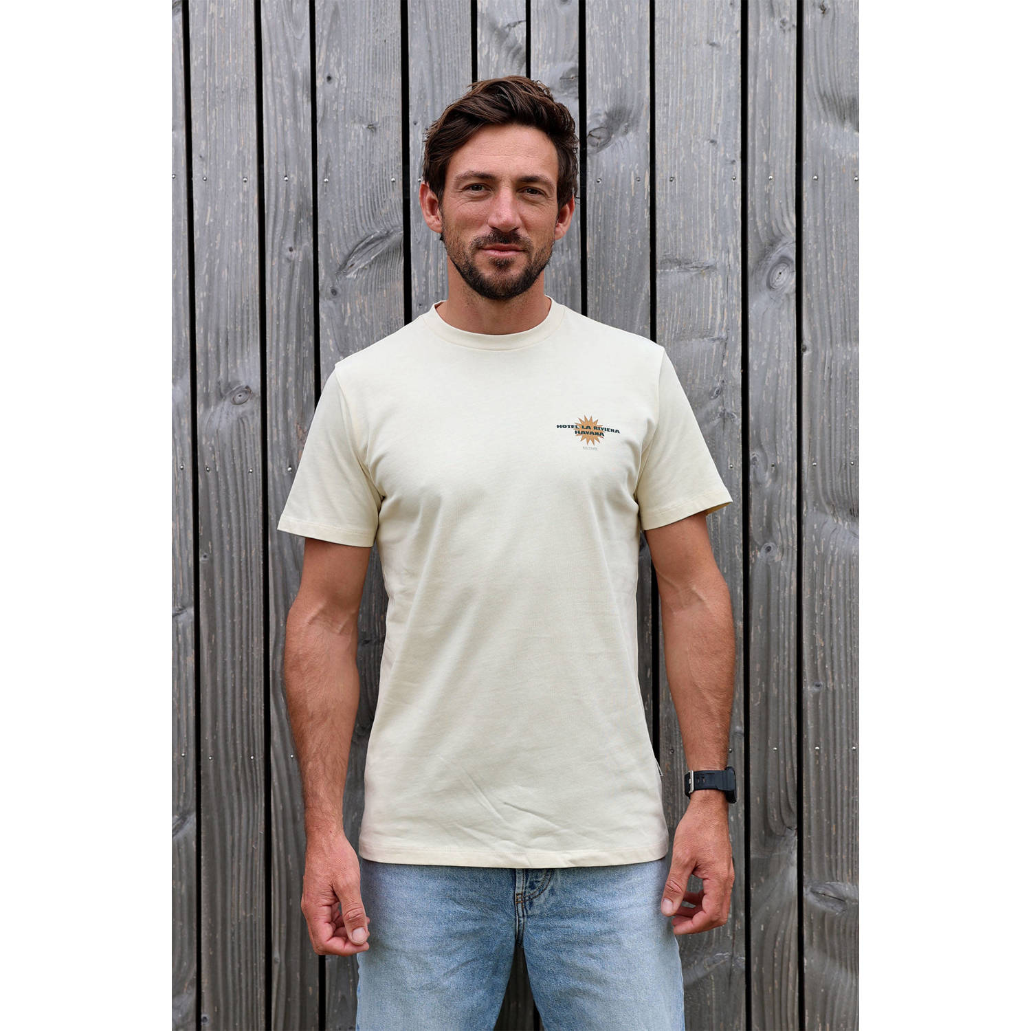 Kultivate regular T-shirt beige