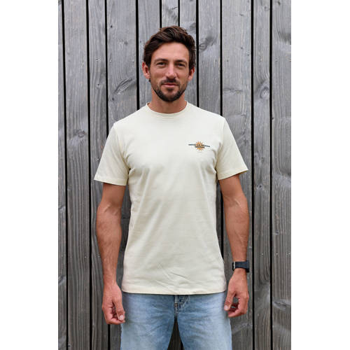 Kultivate regular T-shirt beige afbeelding