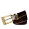 Legend leren riem met koeienprint bruin