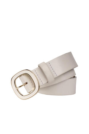 leren riem ecru