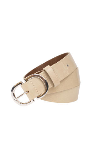 leren riem beige