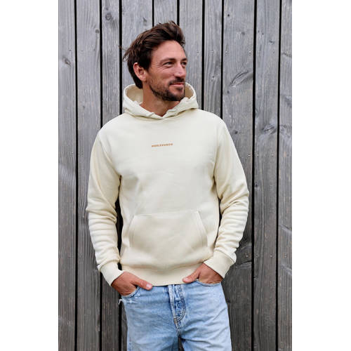 Kultivate hoodie met backprint ecru afbeelding