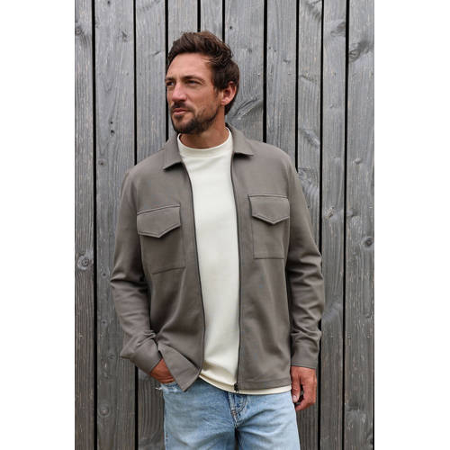 Kultivate overshirt taupe afbeelding