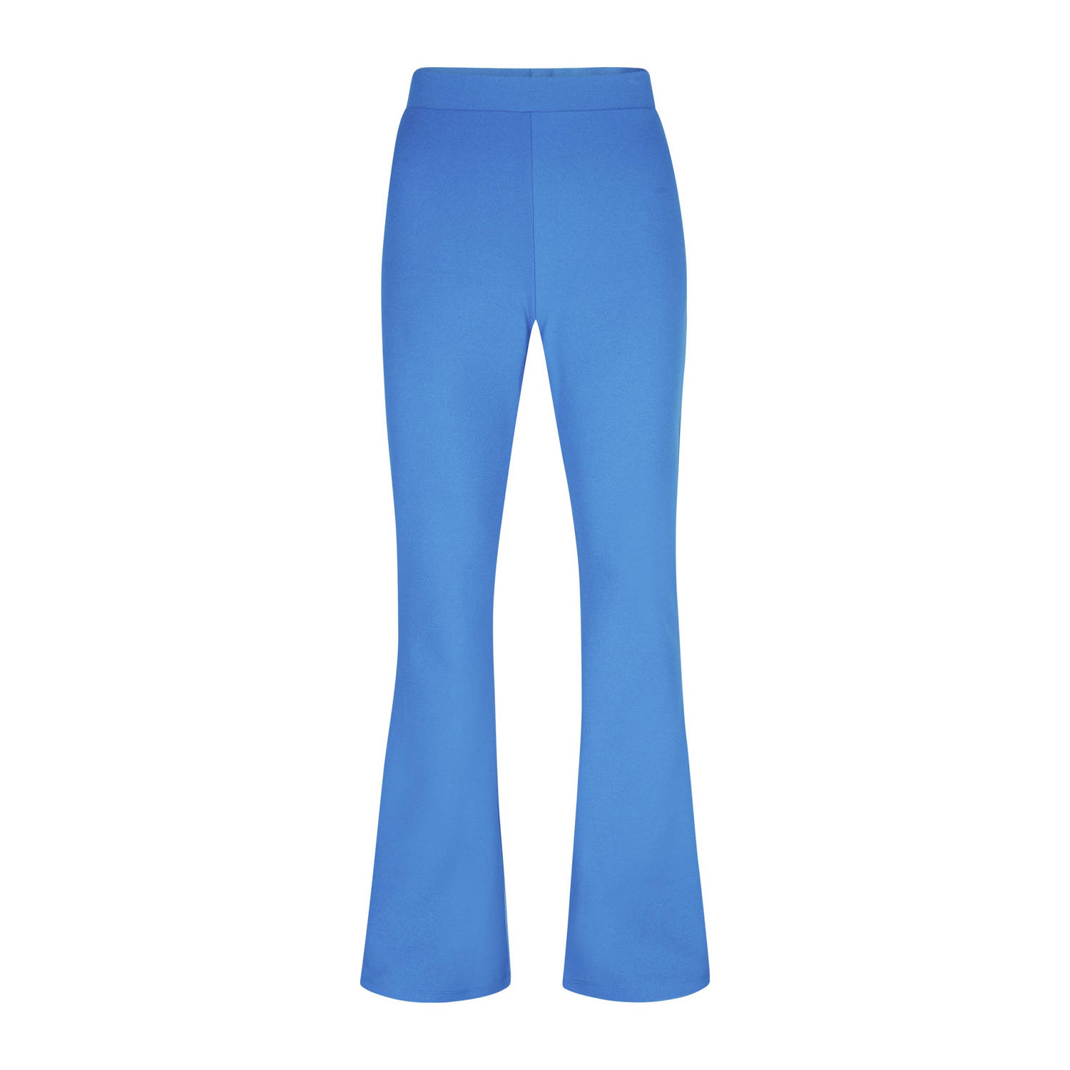 Miss Etam slim regular waist flared broek blauw