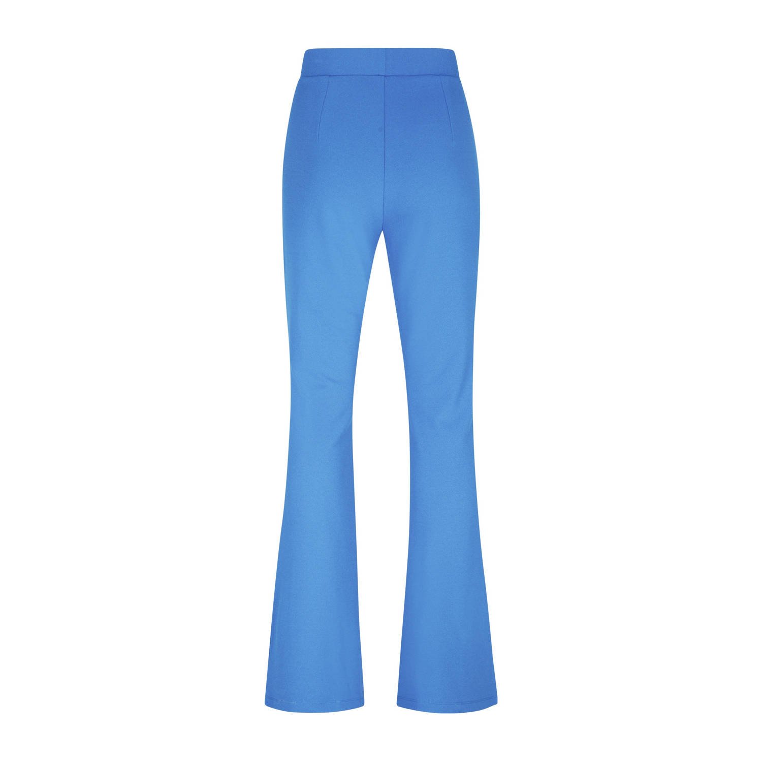 Miss Etam slim regular waist flared broek blauw