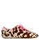 Sacha sneakers met koeienprint cognac/ecru/roze