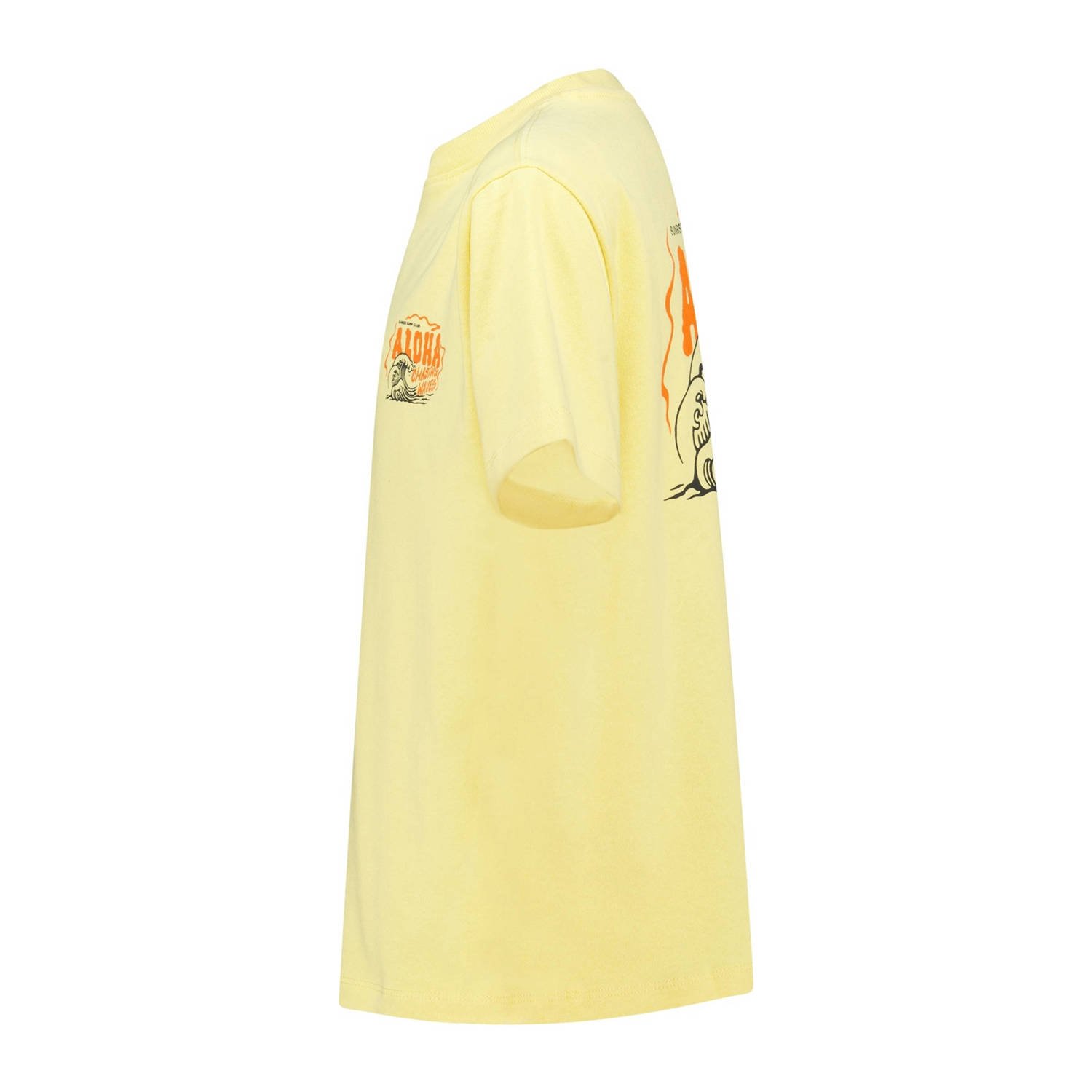 America Today T-shirt lichtgeel