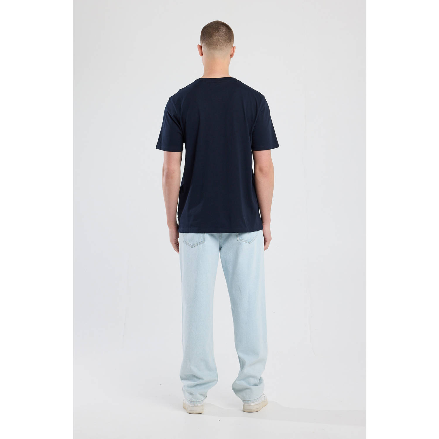 America Today regular T-shirt donkerblauw