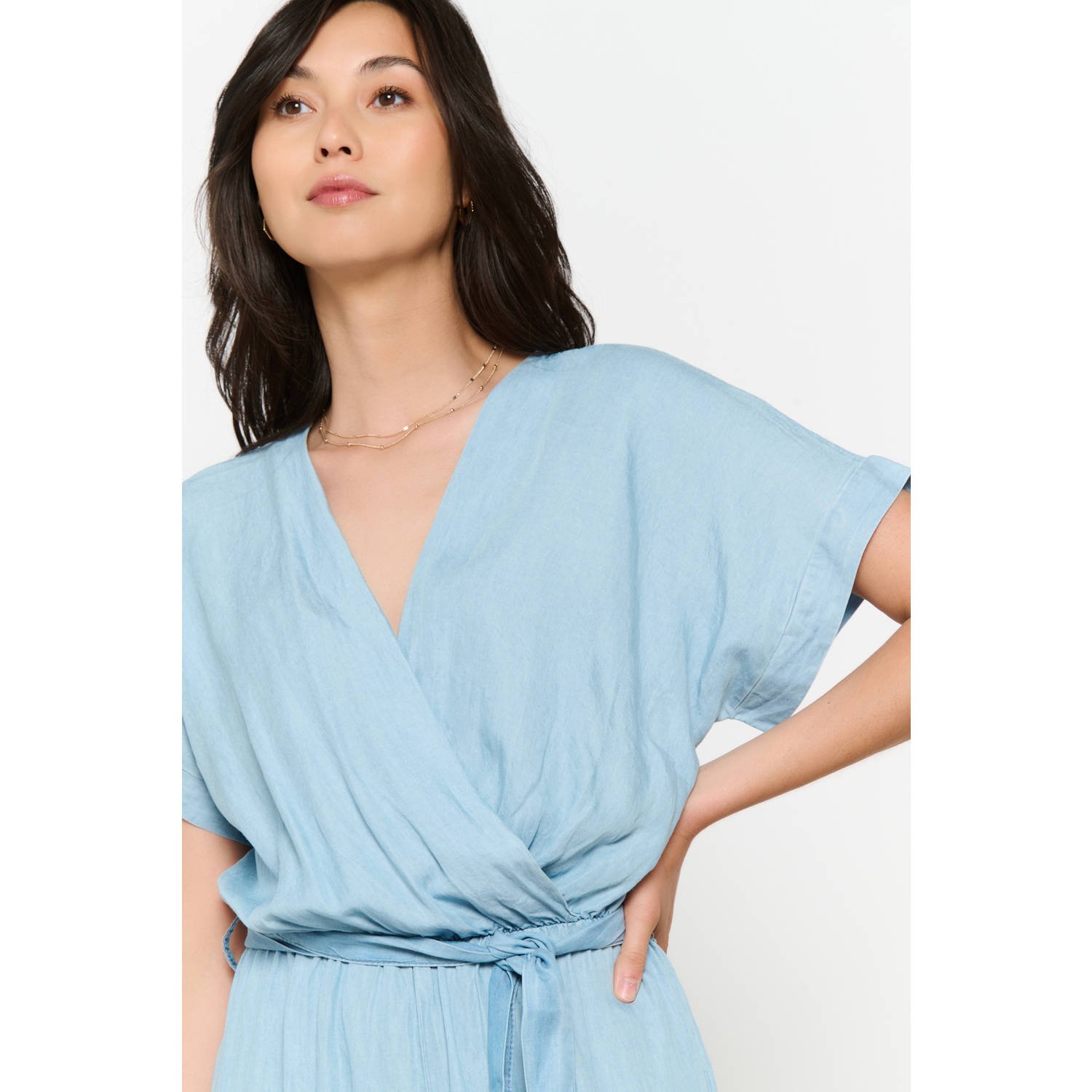 LOLALIZA light blue denim jumpsuit