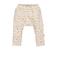 BESS regular casual broek met panterprint beige