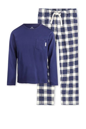 pyjama met geruite broek