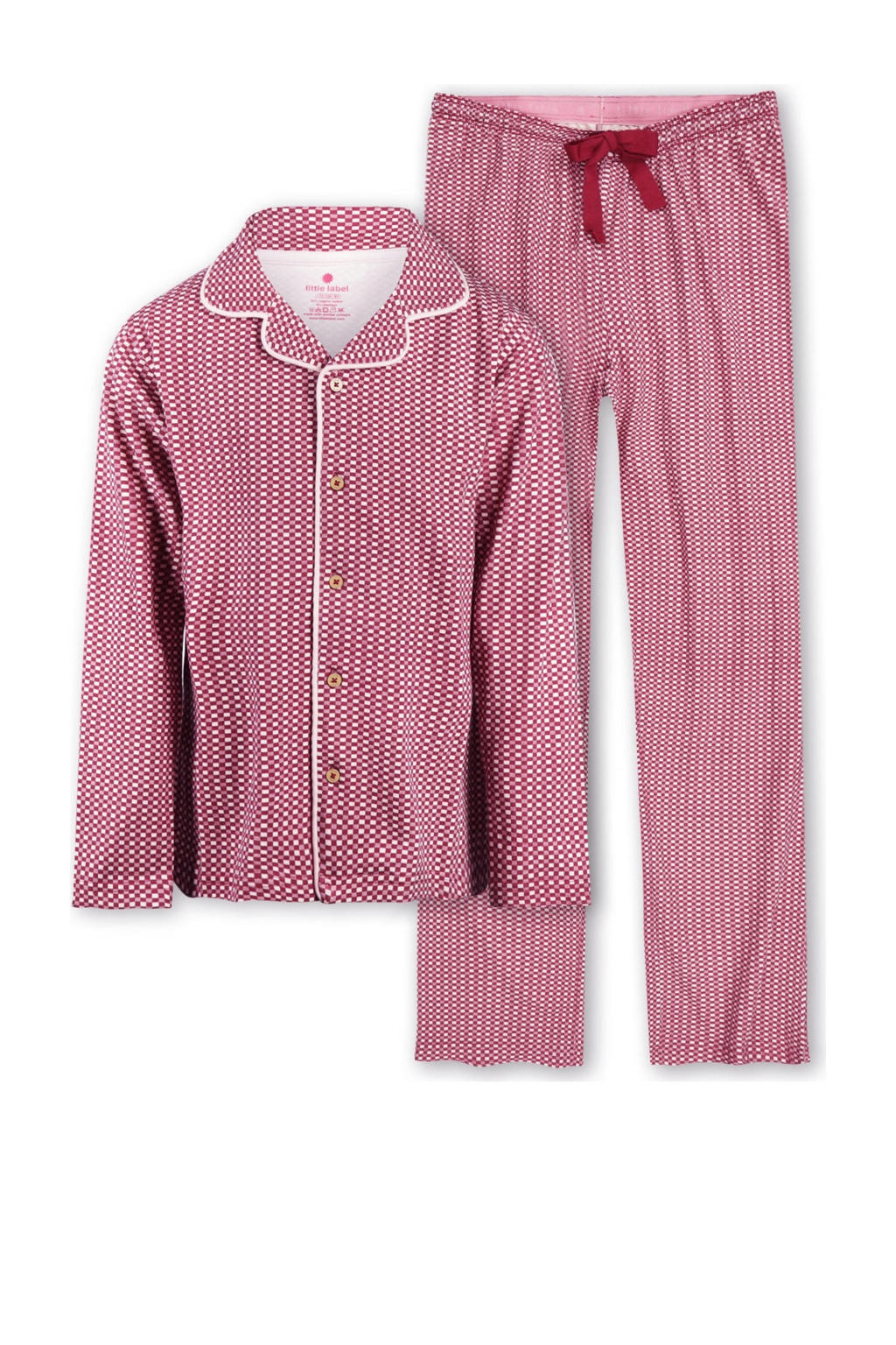 Little Label pyjama met geruite print