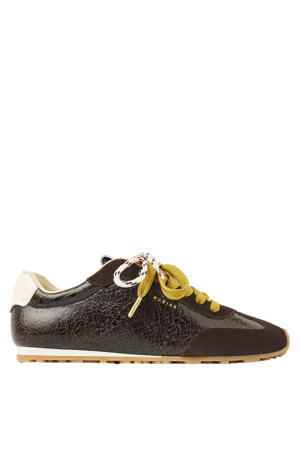 Billy Lou leren sneakers donkerbruin