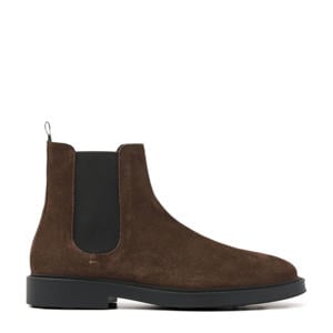 Tucson Rai suède chelsea boots donkerbruin
