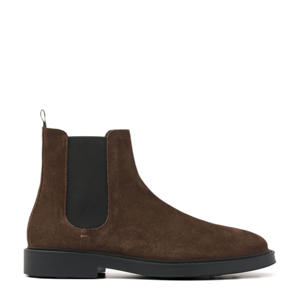 Tucson Rai suède chelsea boots donkerbruin