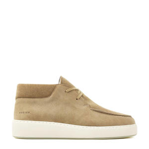 Jiro Gio Fur gevoerde suède enkelboots beige