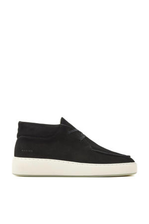 Jiro Gio suède enkelboots zwart
